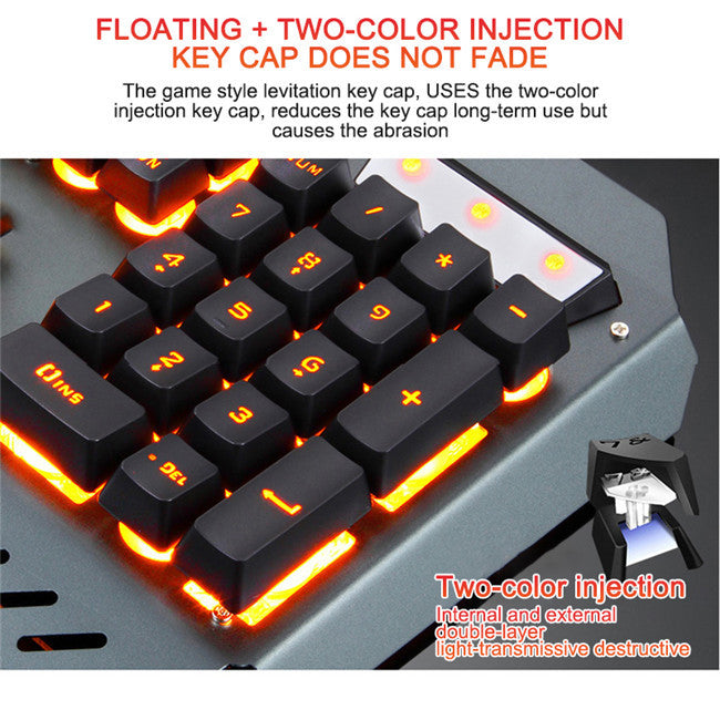 CLAVIER GAMING AVEC SUPPORT - CLAVIER GAMING MÉCANIQUE FILAIRE – CONFORT, PRÉCISION ET ÉCLAIRAGE PERSONNALISABLE.