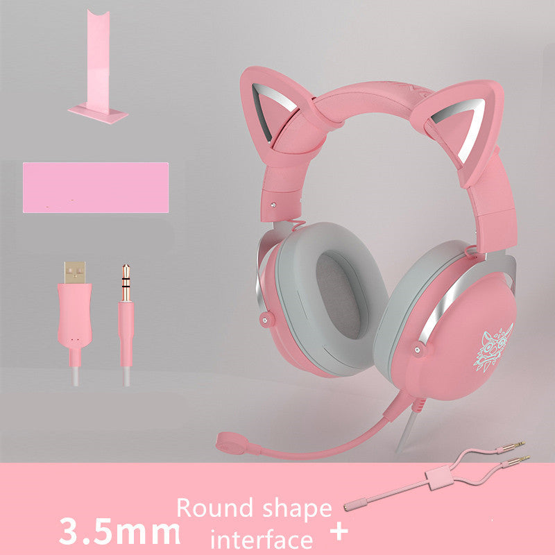 CASQUES GAMING CHAT - CASQUE GAMER FILAIRE POUR FILLES – LÉGER, CONFORTABLE ET STYLÉ POUR VOS SESSIONS GAMING.